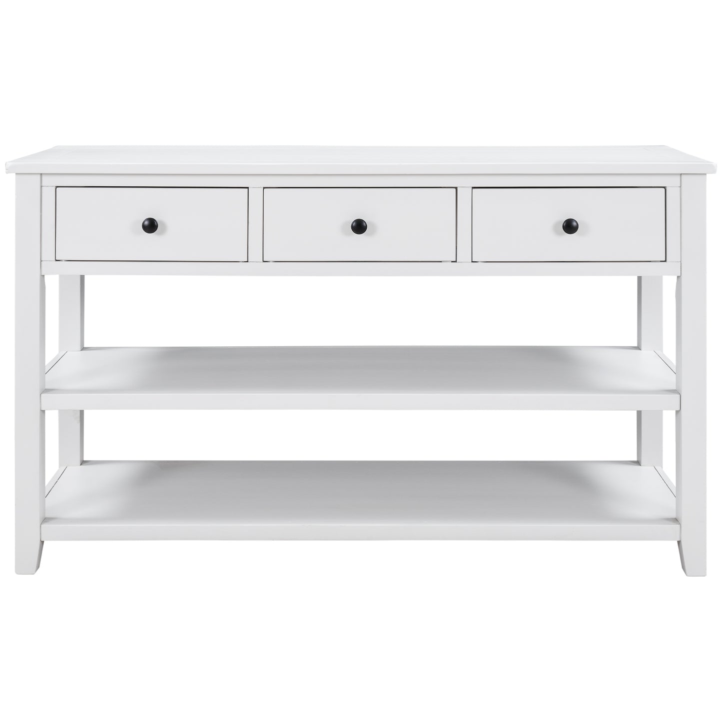 Console Table with Two Open Shelves