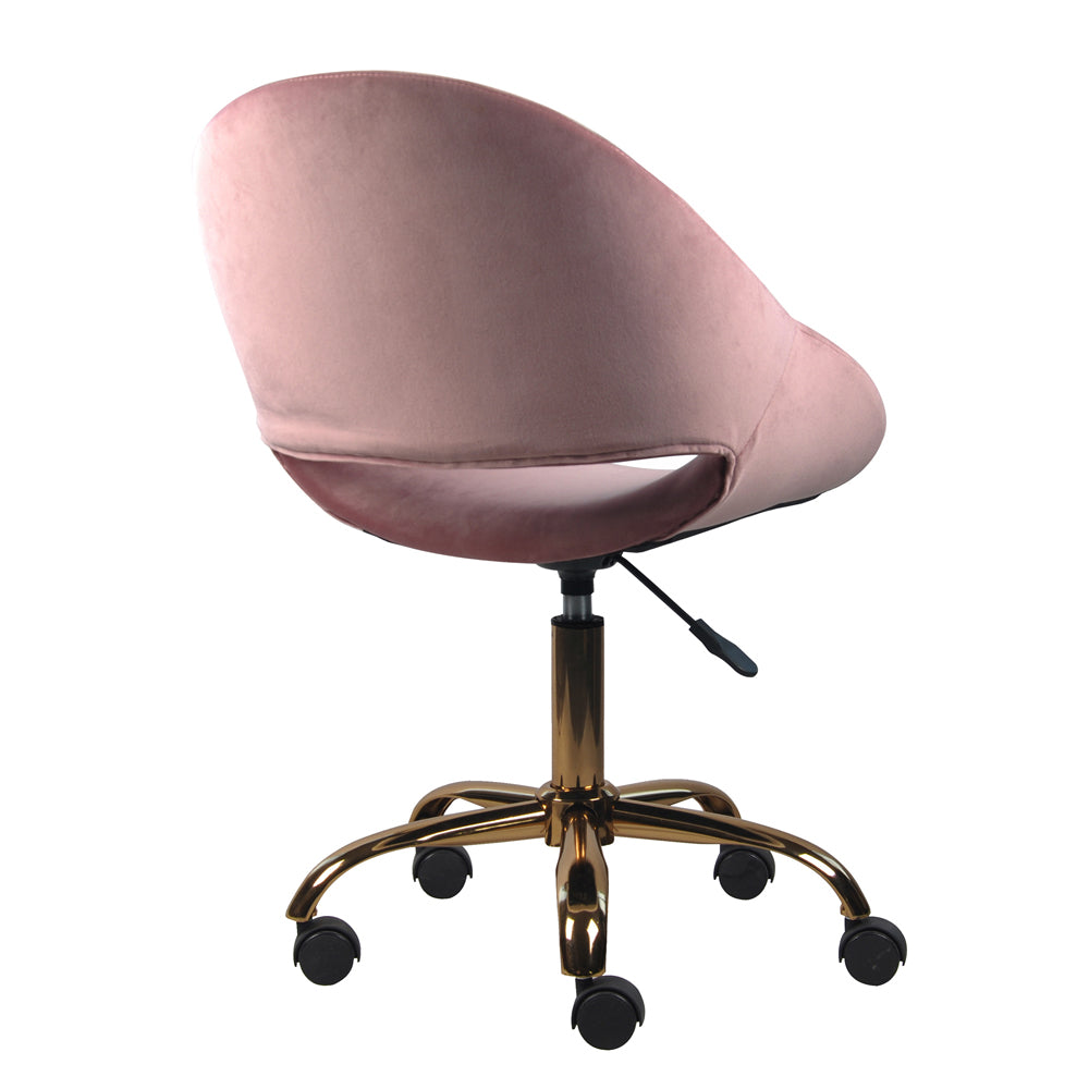 GIA Velvet Vanity Chair - Pink