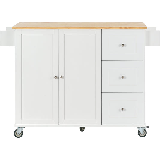 Rolling Mobile Kitchen Island£¨White£©