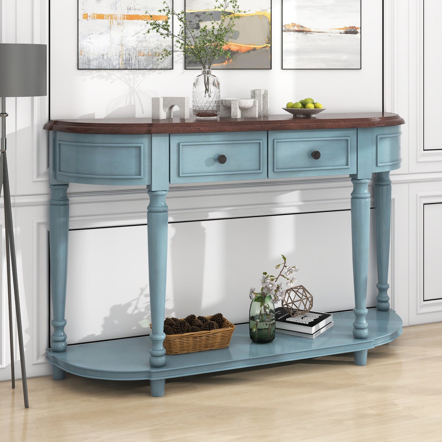 Console Table with Two Top Drawers