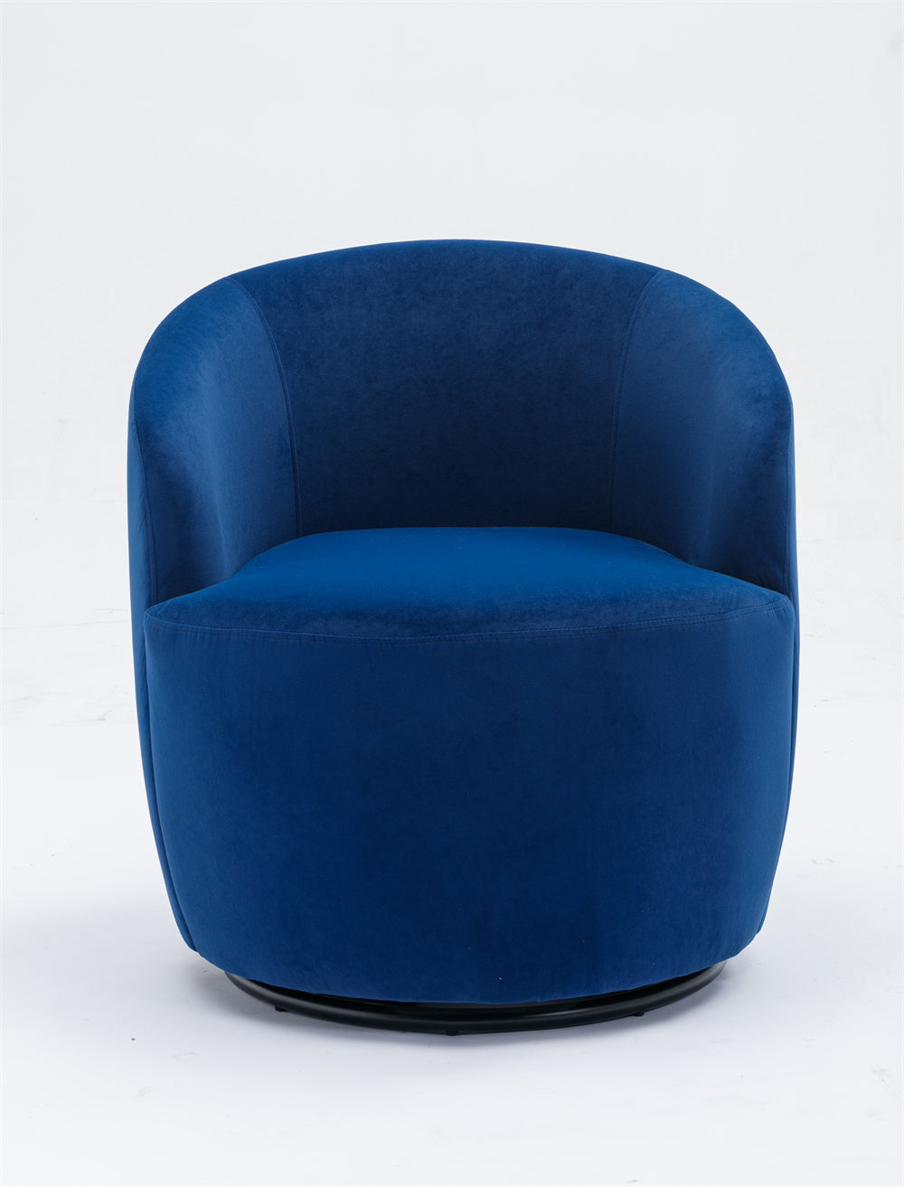 Velvet Fabric Swivel Accent Armchair