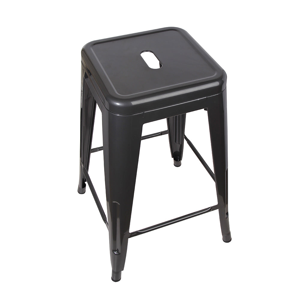 GIA Gun Gray Color 24 Inch Backless Metal Stool