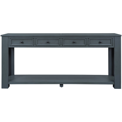 Console Table/Sofa Table with Storage Drawers and Bottom Shelf