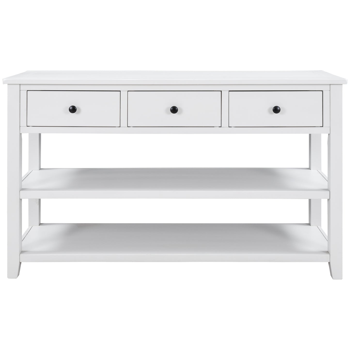 Console Table with Two Open Shelves