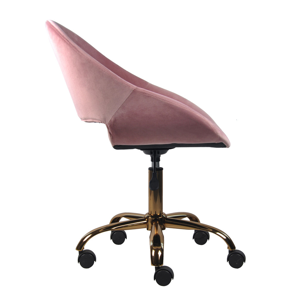 GIA Velvet Vanity Chair - Pink