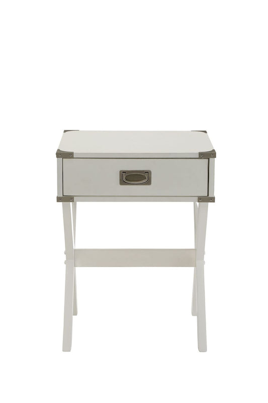 Babs End Table in White