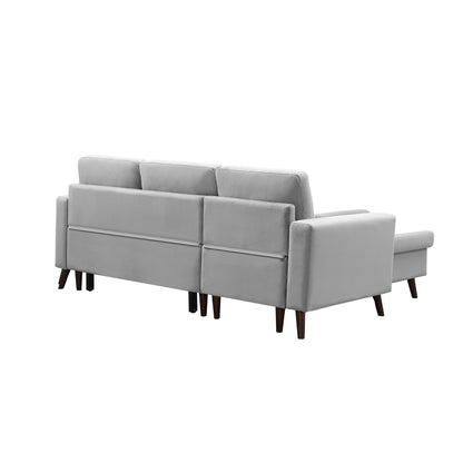 Reversible Pull out Sleeper Sectional Storage Sofa Bed
