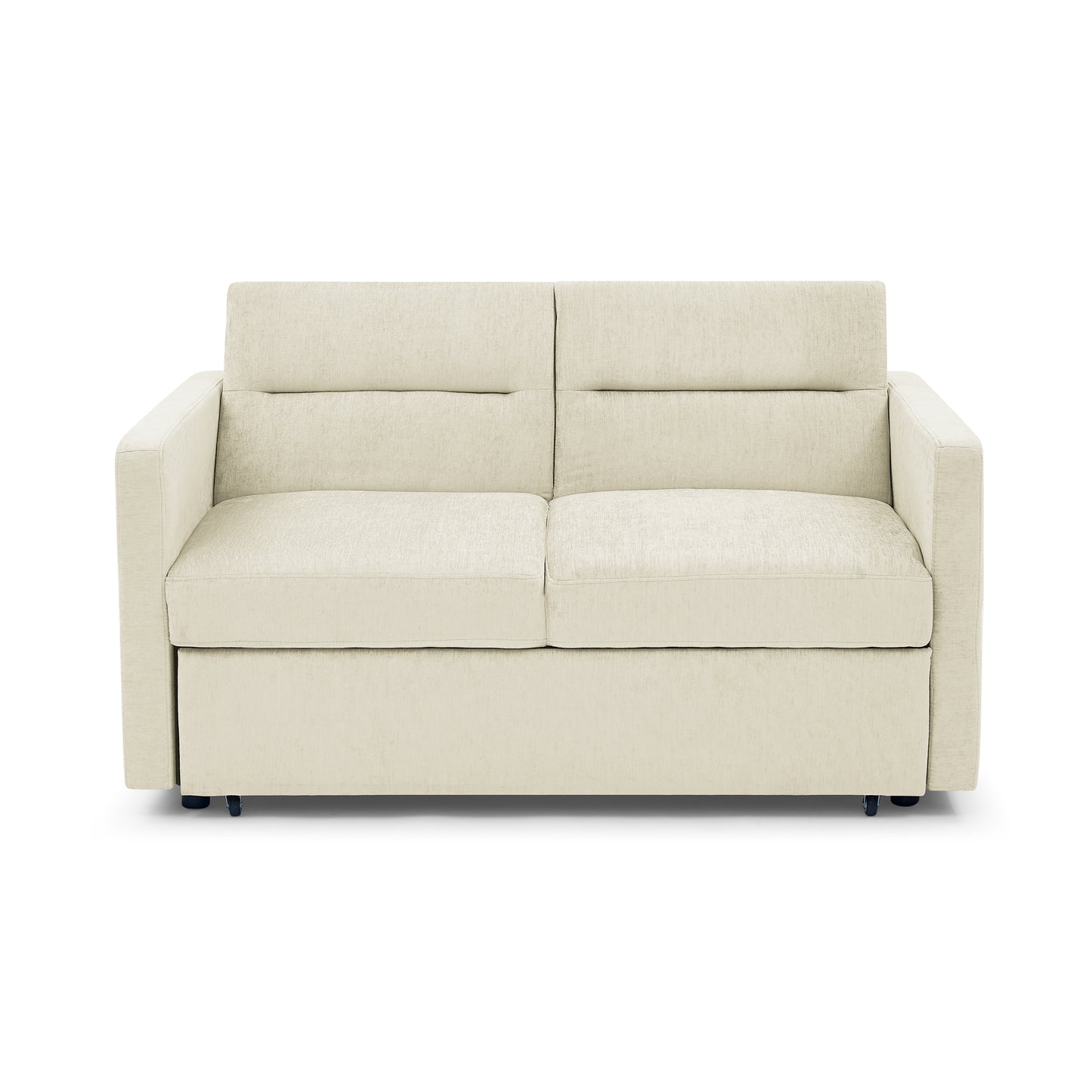 Loveseats Sofa Bed with Pull-out Bed,Adjsutable Back and Two Arm Pocket