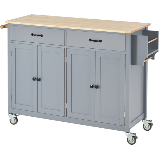 Kitchen Island Cart（Grey Blue）