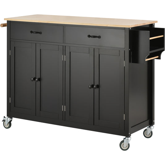 Kitchen Island Cart （Black）