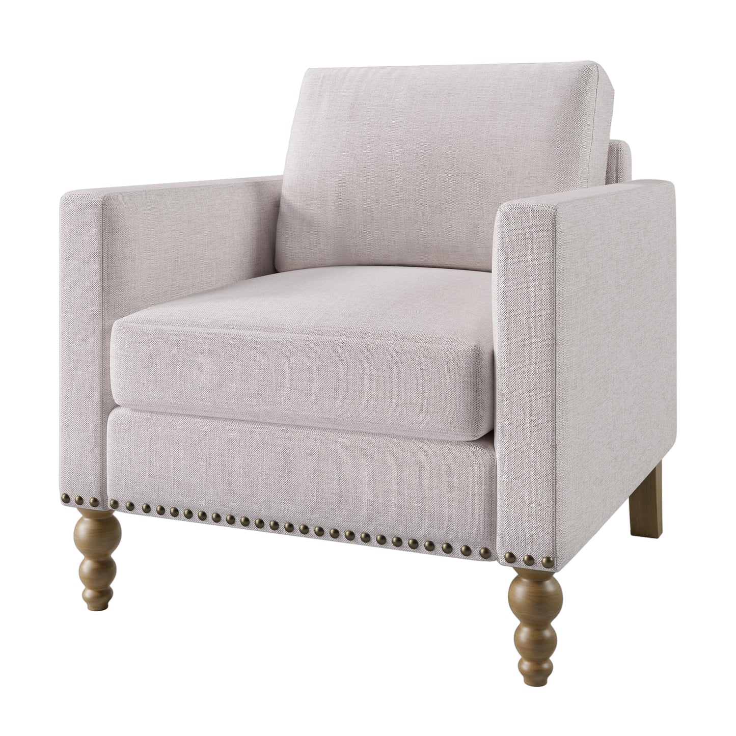 Classic Linen Armchair Accent Chair