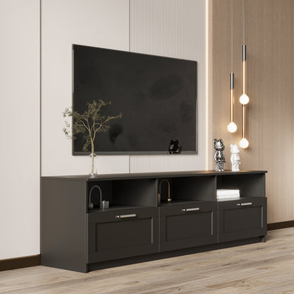 Modern Black Wooden TV unit