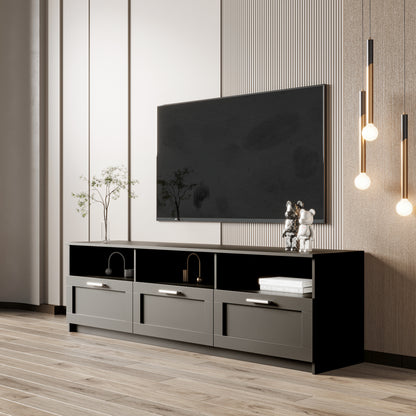 Modern Black Wooden TV unit