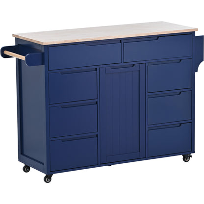 Gemstone Blue Store Kitchen Cart