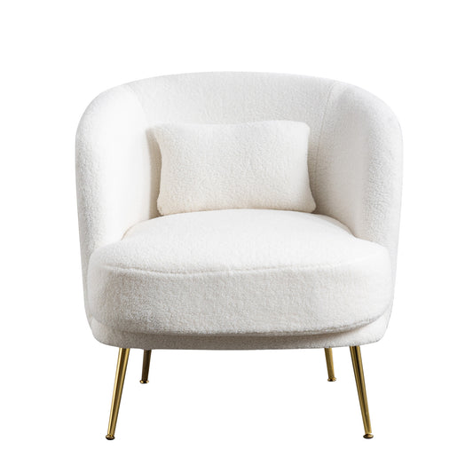 Accent Chair with Golden Legs