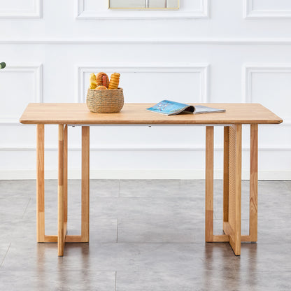 Simple Modern Imitation Rattan Dining Table
