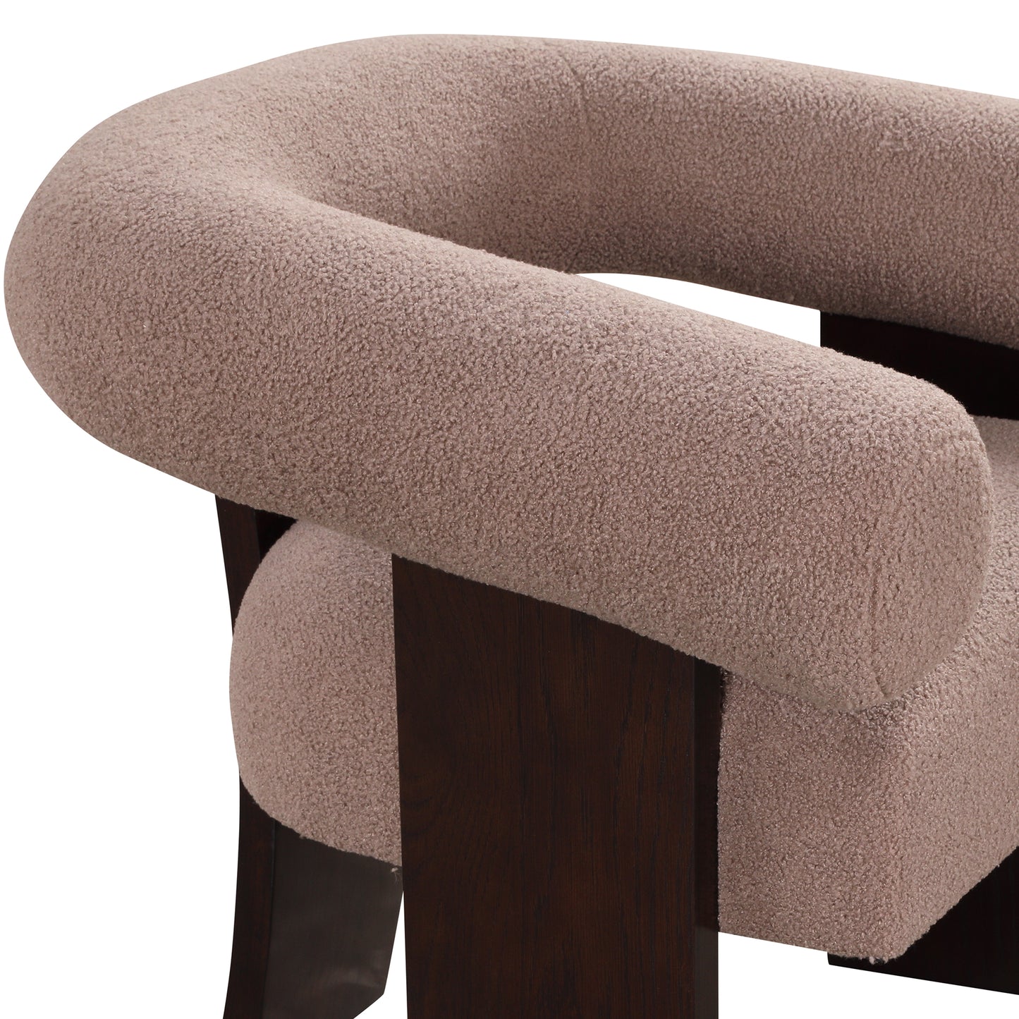 The Curved Wishbone Frame Accent Chair