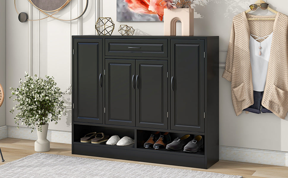Modern Shoe Cabinet with Adjustable Shelves