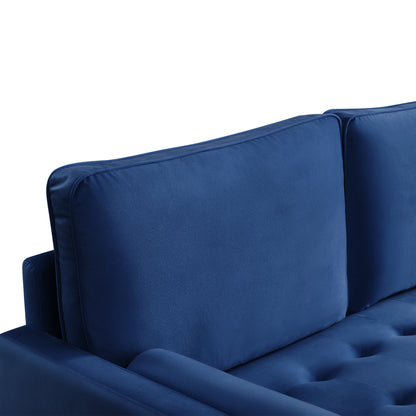 Upholstered Sofa Couch Furniture, Modern Velvet Loveseat