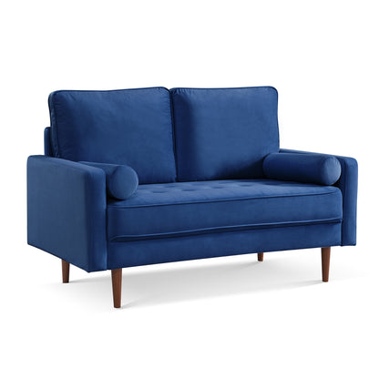 Upholstered Sofa Couch Furniture, Modern Velvet Loveseat
