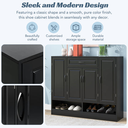 Modern Shoe Cabinet with Adjustable Shelves