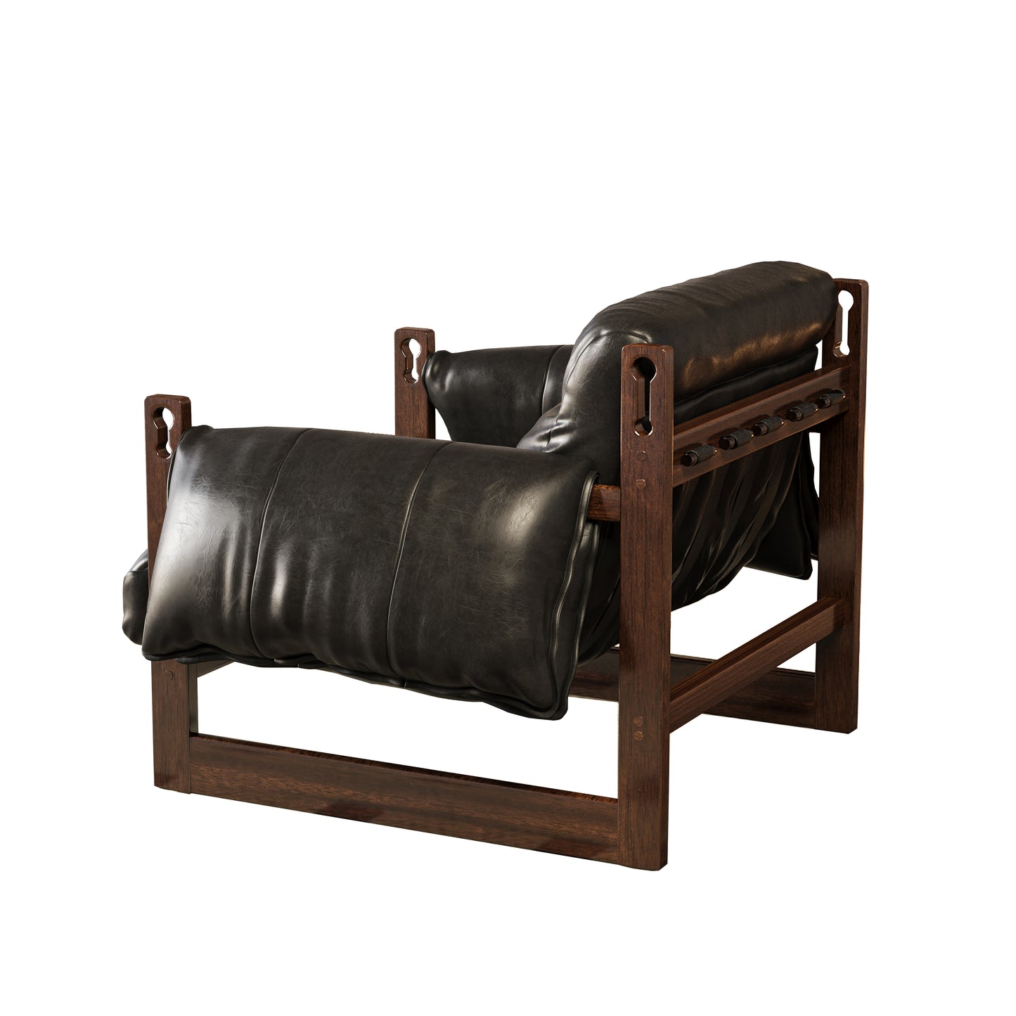 Oil Wax Leather Aceent Chair