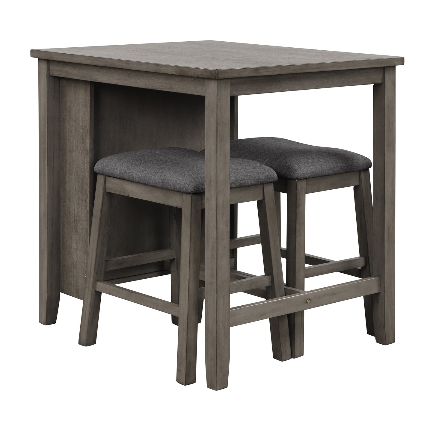 3 Piece Dining Table with Padded Stools