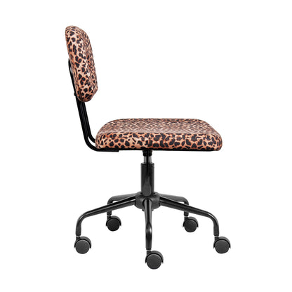 GIA Leopard Cheetah Armless Office Chair