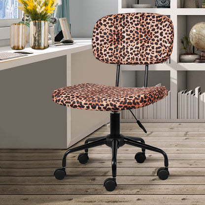 GIA Leopard Cheetah Armless Office Chair