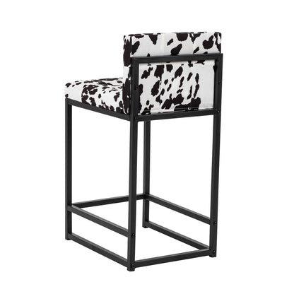 Upholstered Fabric Counter Stool