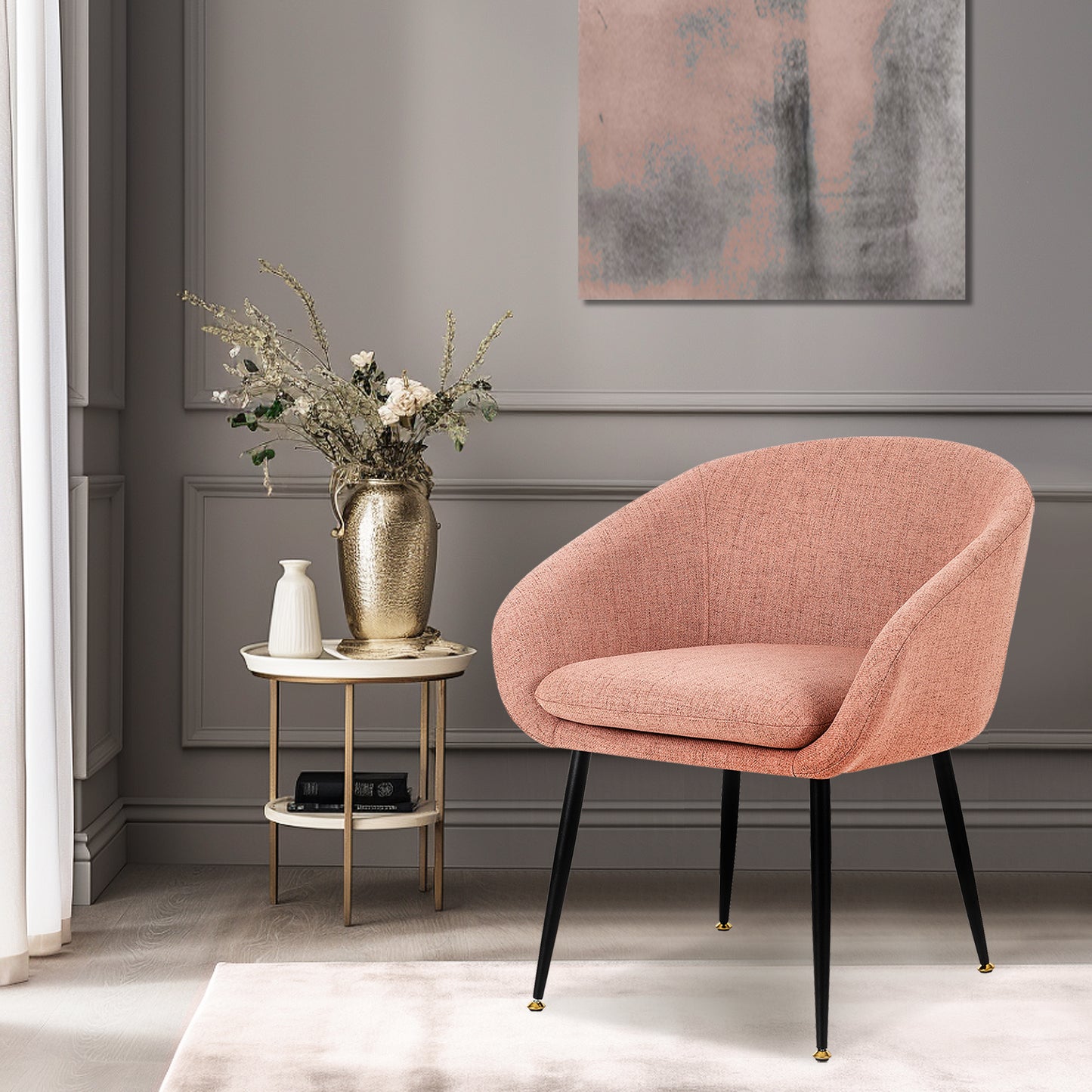 Modern luxury pink chair