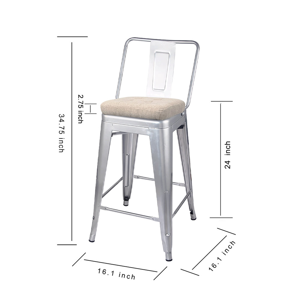 Eleanor Sterling Bar Stool
