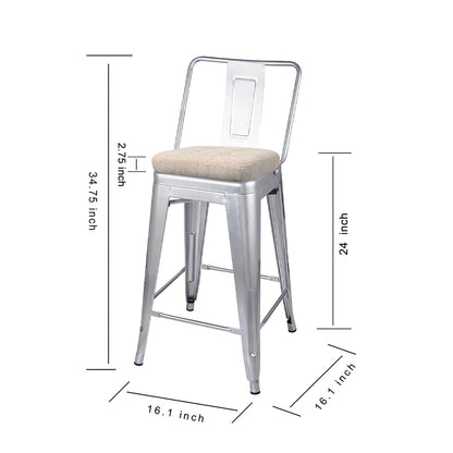 Eleanor Sterling Bar Stool