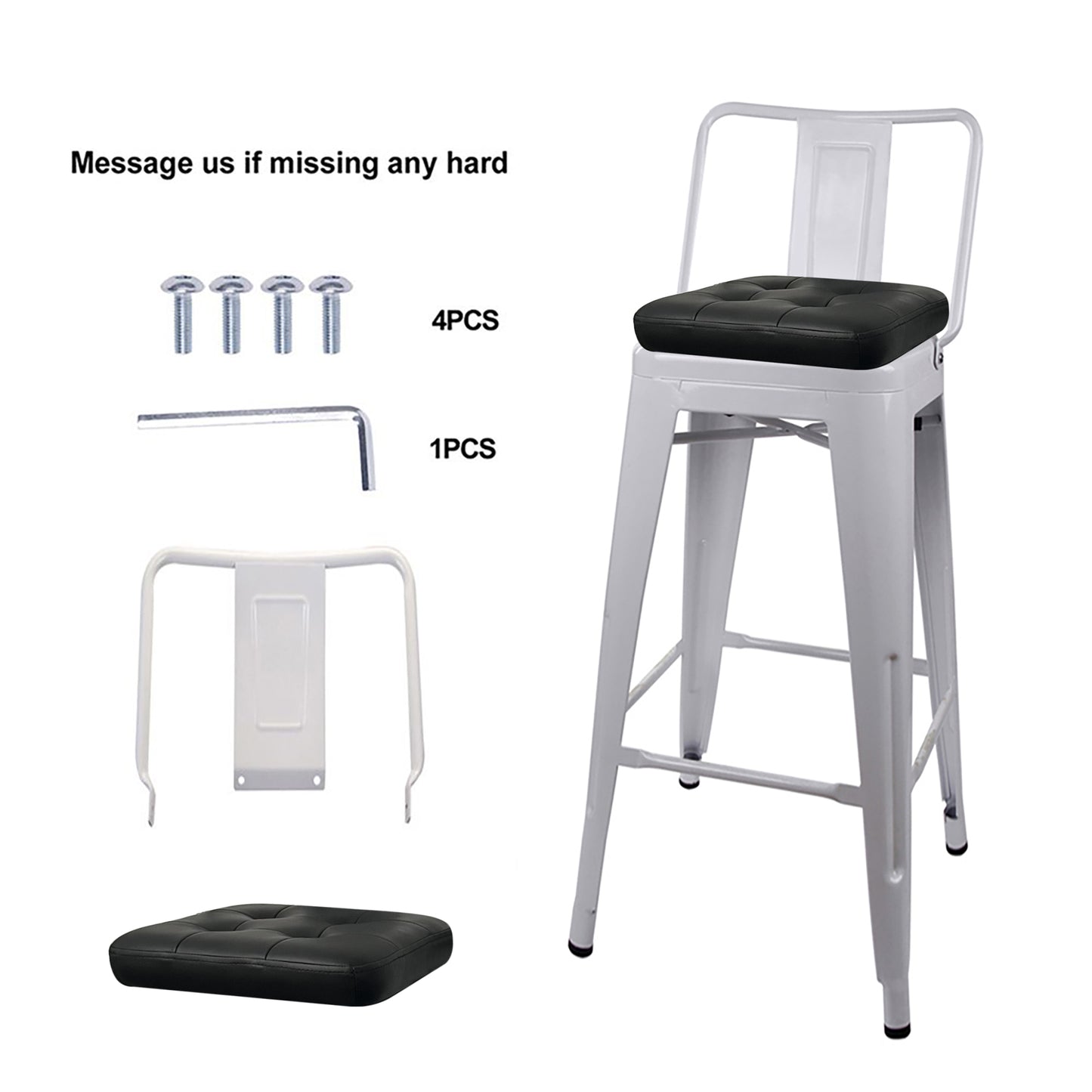 Leo Leather Bar Stool