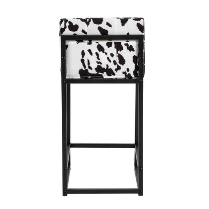 Upholstered Fabric Counter Stool