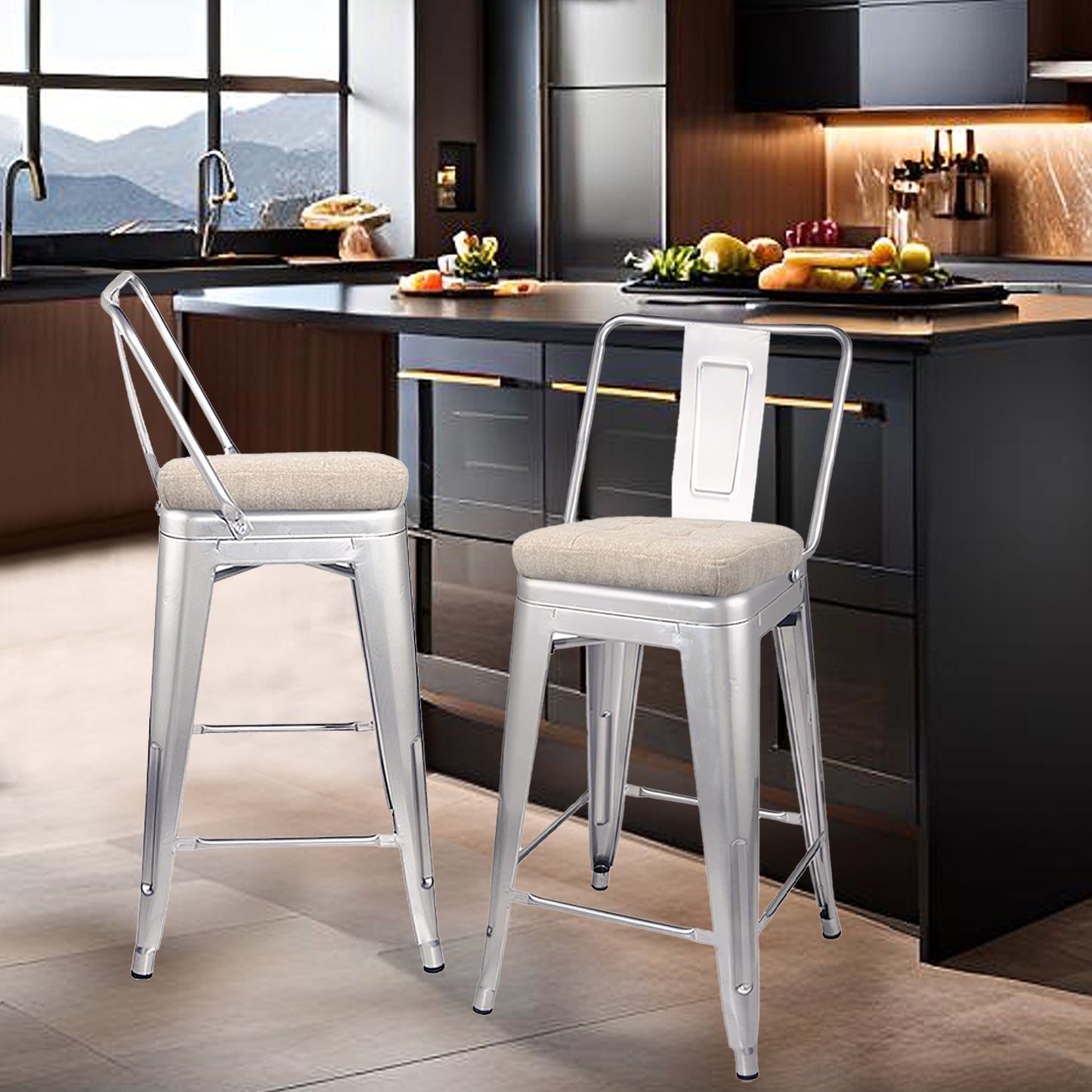Eleanor Sterling Bar Stool