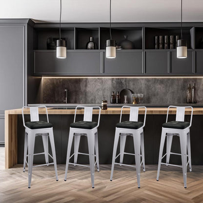 Leo Leather Bar Stool