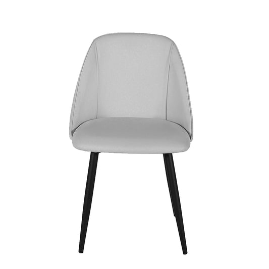 GIA Groovy Armless Hoary Side Dining Chair