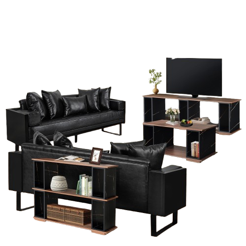 Ebony Elegance Living Room Set