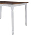 Wood Kitchen Dining Table Breakfast Nook, Cherry+White