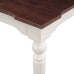 Classical Dining Table, Cherry Top+White Legs