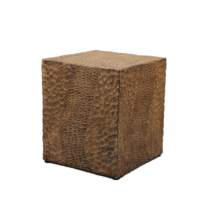 Outdoor Faux Wood Stump Side Table Coffee Table