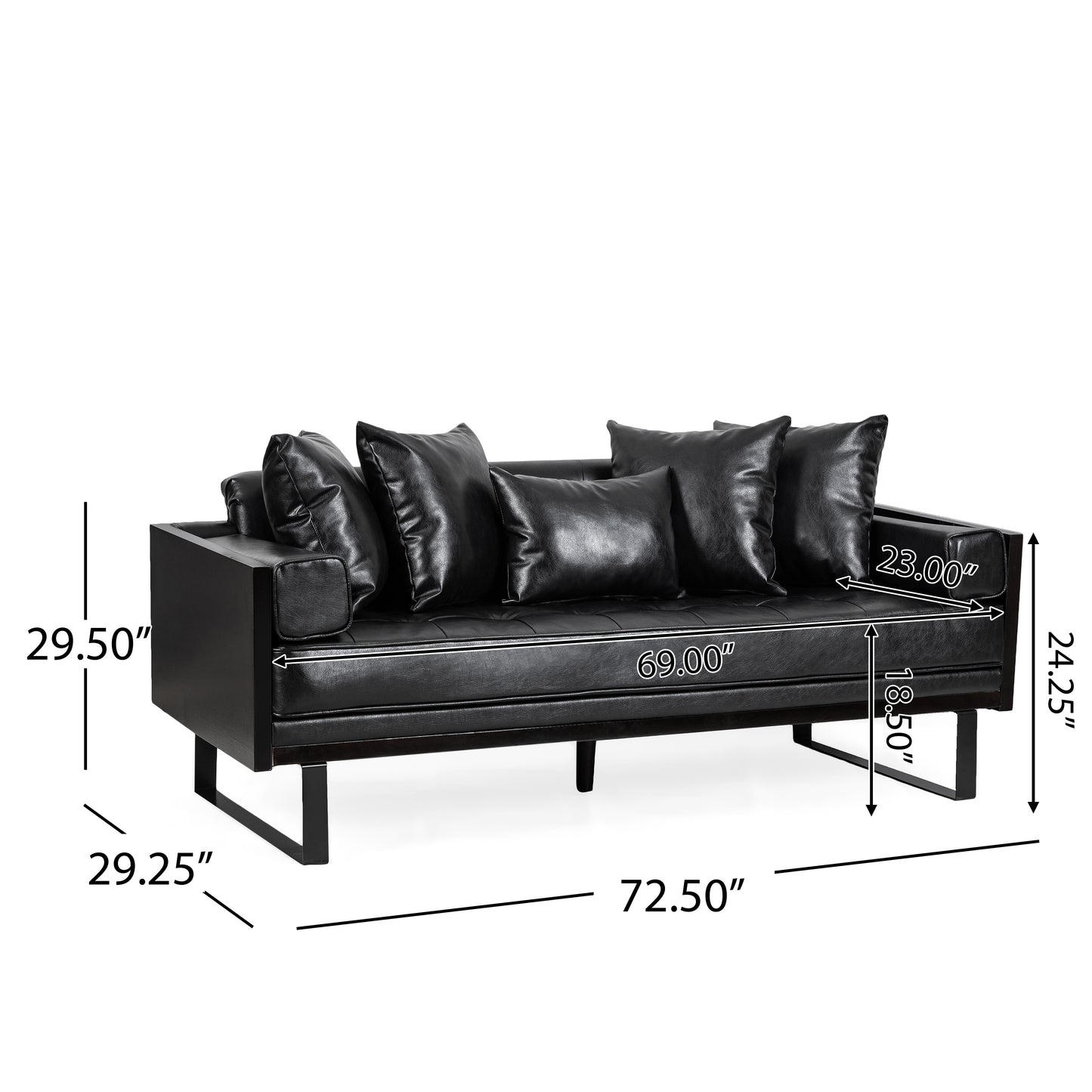 Ebony Elegance Living Room Set