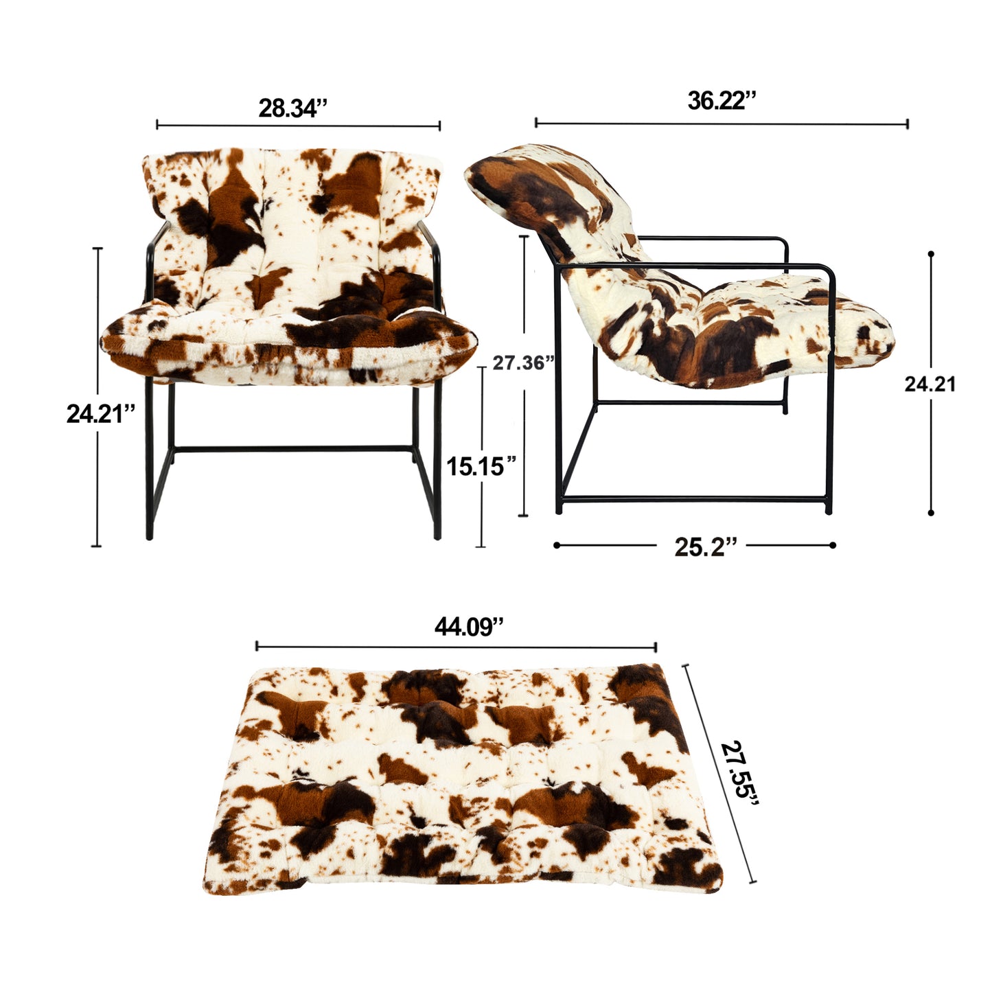 Cow Print Armchair