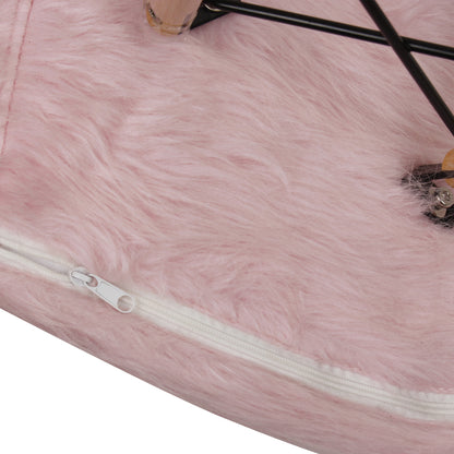 Fur Chair Cover-Pink