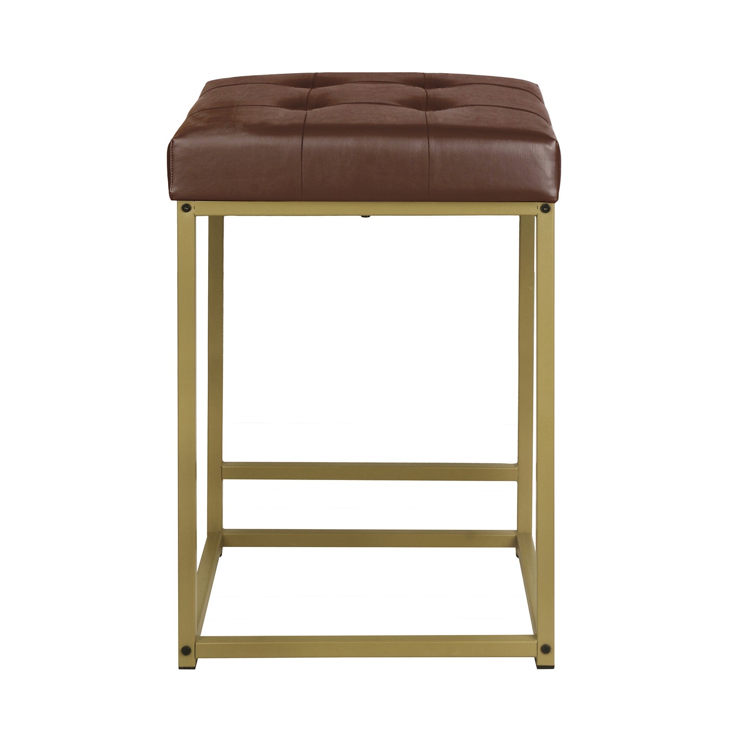 GIA Square Upholstered Metal Bar Stool