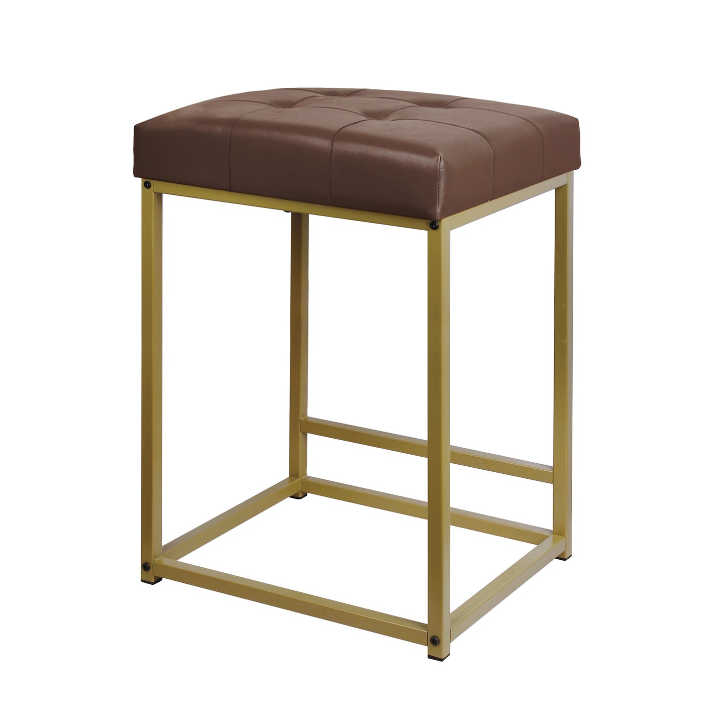 GIA Square Upholstered Metal Bar Stool