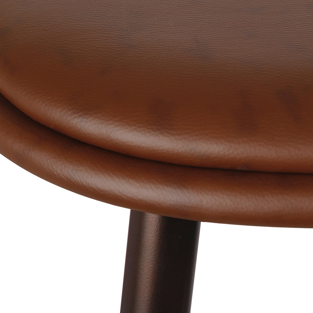 GIA 30 Inch Brown Saddle Seat Bar Stool