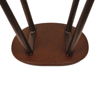 GIA 30 Inch Brown Saddle Seat Bar Stool