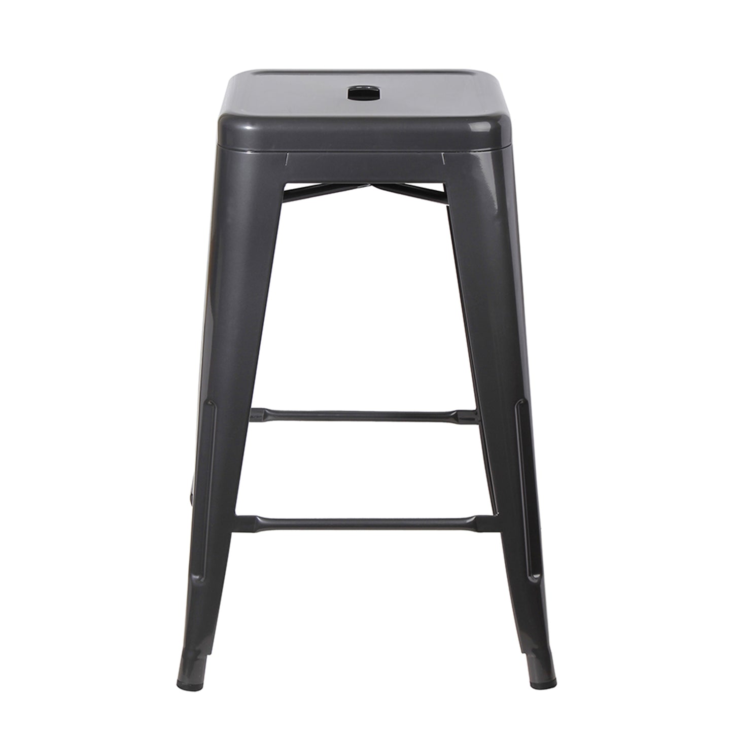 GIA Gun Gray Color 24 Inch Backless Metal Stool